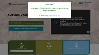 
                            5. ECI : Service Voters' Portal