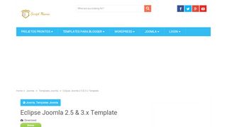 
                            9. Eclipse Joomla 2.5 & 3.x Template - scriptmania.com.br