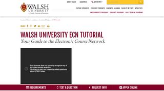 
                            2. ECN Tutorial | Walsh University