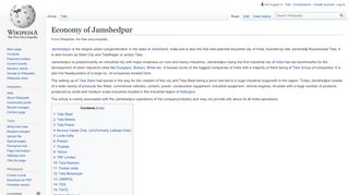 
                            4. Economy of Jamshedpur - Wikipedia