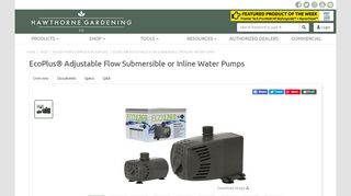 
                            5. EcoPlus® Adjustable Flow Submersible or Inline Water Pumps ...