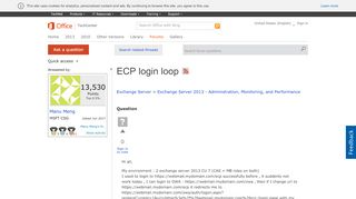 
                            2. ECP login loop - Microsoft