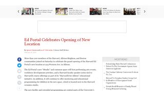 
                            6. Ed Portal Celebrates Opening of New Location | News | The Harvard ...