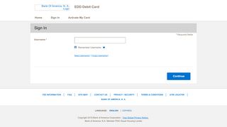 
                            7. EDD Debit Card - Sign In - prepaid.bankofamerica.com