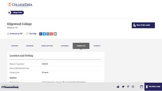 
                            8. Edgewood College Campus Life - CollegeData College Profile