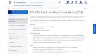 
                            6. EDI 835: Electronic Remittance Advice (ERA) | UHCprovider.com