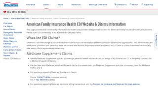 
                            1. EDI Website & Medicare Supplement Claims | American Family ...