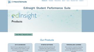 
                            2. EdInsight Instructional Management System : OnHand Schools