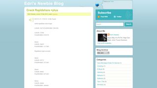 
                            9. Edri's Newbie Blog: Crack Rapidshare +plus