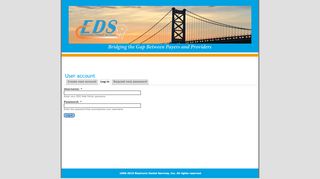 
                            6. EDS Web Portal: User account