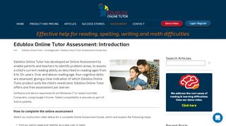 
                            6. Edublox Online Tutor Assessment: Introduction