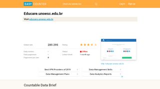 
                            6. Educare.unoesc.edu.br: UNOESC | Login - Easy Counter