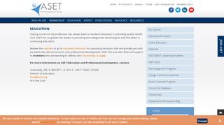 
                            5. Education - ASET - The Neurodiagnostic Society