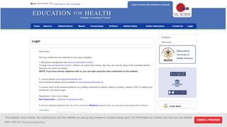 
                            7. Education for Health : Login