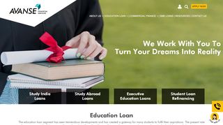 
                            1. Education Loan - Apply for Student Loans Online with Avanse