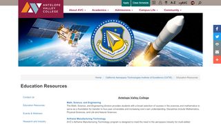 
                            7. Education Resources | Antelope Valley College - catie.avc.edu