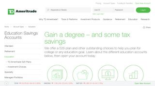 
                            9. Education Savings Account | TD Ameritrade