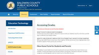 
                            6. Education Technology / iNOW Student Grades