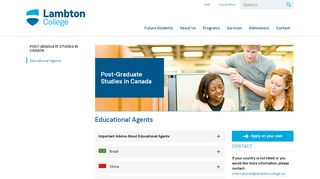 
                            2. Educational Agents | Lambton College