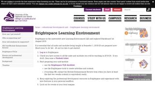 
                            1. Educational Development Unit - Brightspace Learning Environment