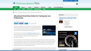 
                            8. Educational Portal Now Online for Training Eye Care ...