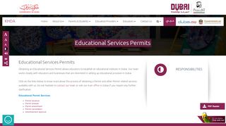 
                            1. Educational Services Permits