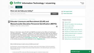 
                            5. Educator Licensure and Recruitment (ELAR) and ...