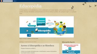 
                            5. Educopédia: Acesso à Educopédia e ao Rioeduca