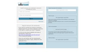 
                            11. eduroam UK management portal