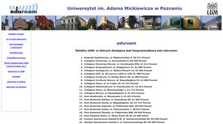 
                            9. eduroam - Uniwersytet im. A. Mickiewicza