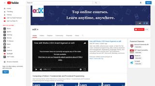 
                            3. edX - YouTube