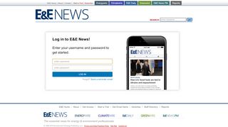 
                            6. E&E News -- Log in