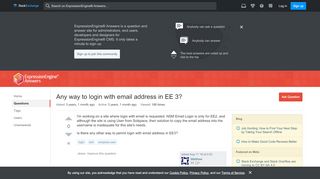 
                            7. ee3 - Any way to login with email address in EE 3 ...