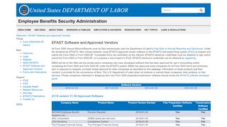 
                            1. EFAST Software and Approved Vendors