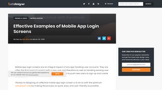 
                            8. Effective Examples of Mobile App Login Screens - 1stWebDesigner