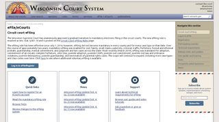 
                            4. eFile/eCourts - Circuit court eFiling - Wisconsin Court System