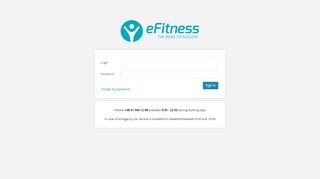 
                            8. eFitness - Login