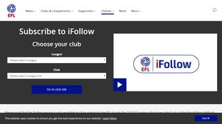 
                            9. EFL Official Website - iFollow