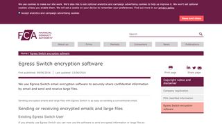 
                            6. Egress Switch encryption software | FCA