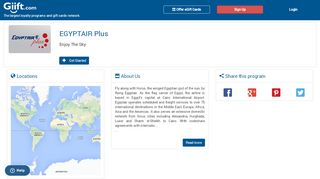 
                            9. EGYPTAIR Plus miles program - Giift.com