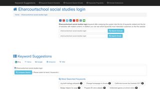 
                            6. Eharcourtschool social studies login