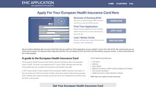 
                            2. EHIC Renewal: European Health Insurance Card Renewal ...