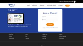 
                            7. EHR Login - Office Ally