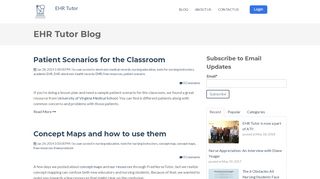 
                            6. EHR Tutor Blog | free resources