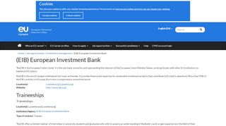 
                            5. (EIB) European Investment Bank - Careers with …