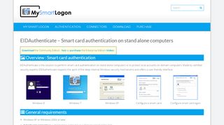 
                            3. EIDAuthenticate - Smart card authentication on stand alone ...