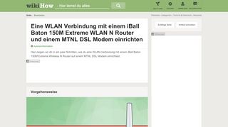 
                            8. Eine WLAN Verbindung mit einem iBall Baton 150M Extreme ...