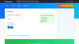 
                            2. Einloggen | Mathelounge