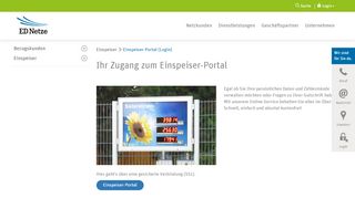 
                            2. Einspeiser-Portal (Login) - ED Netze