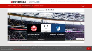 
                            5. Eintracht Frankfurt - TSG 1899 Hoffenheim | Season 2019 ...